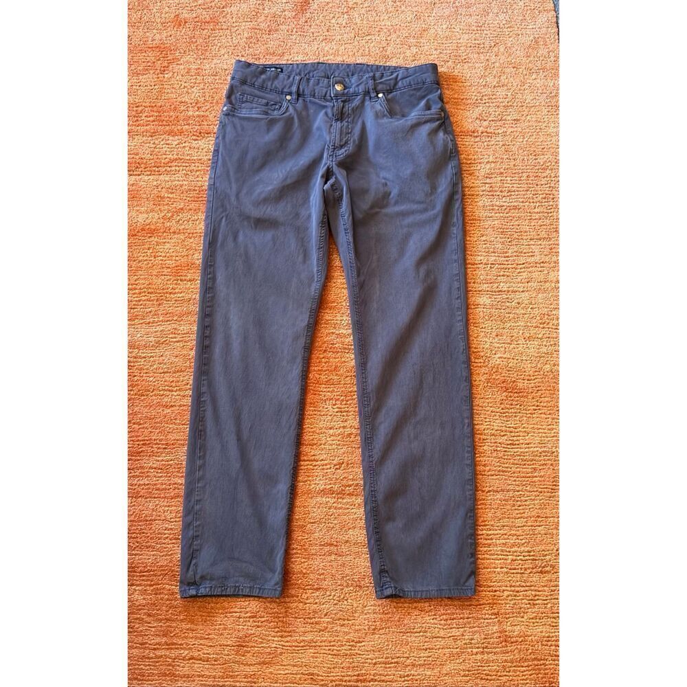 Peter Millar Crown Crafted M Blue Stretch Pants Tencel